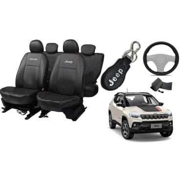 Imagem de Capa de couro para o banco jepp compass 2018-2024 proteção impermeável