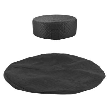 Imagem de Depisuta Capa de Banheira de Hidromassagem Inflável, Tecido Acolchoado de Poliéster Resistente de 81,9 X 27,6 Polegadas Com Isolamento Térmico à Prova de Intempéries