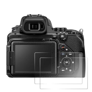 Imagem de pssped 2 peças protetoras de tela compatíveis com câmera Nikon P1000 P1100 P950, película de vidro temperado transparente de dureza 9H para fotógrafos, antiarranhões e impressões digitais