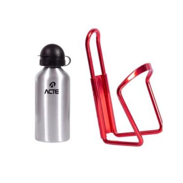 Imagem de Suporte Garrafa Vermelho E Squeeze 500 Ml Bike Acte Sports