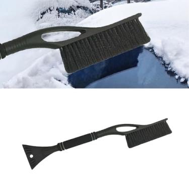 Imagem de Alieemo Escova de neve de alumínio removível de 68,5 cm e raspador de gelo para para-brisa de carro - Aderência ergonômica de espuma, adequada para carros, caminhões, para-brisas SUV e janelas