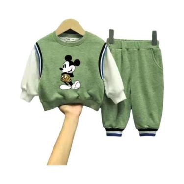 Imagem de Conjunto De Agasalho De Outono Da Disney Para Meninos, Estampa Fofa Do