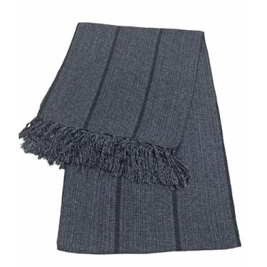 Imagem de Manta Para Sofá Luxo Gigante 2,40 X 1,80 (GRAFITE LISTRADA PRETO)