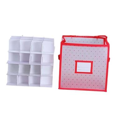 Imagem de oshhni Caixa Organizadora de Enfeites de Natal, Recipiente para Armazenamento, Organizador de Decorações de Natal, Porta-Objetos para Sótão e Casa