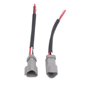Imagem de aqxreight Conectores de 3 Pinos - Conectores de Fio Elétrico para Transmissão de Energia Segura, Chicote Elétrico Automotivo para Carros, Caminhões, Barcos, Luzes de Trabalho LED, Conector de Plugue