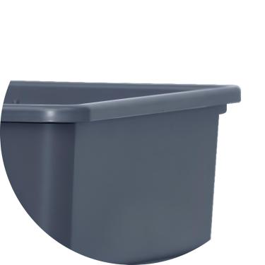 Imagem de Caixa Organizadora 20 Litros Cinza Grafite Presto Multiuso Armazenamento e Organização sem Tampa