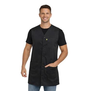 Imagem de Jaleco sem Manga Masculino - DEMORGAN, Preto, PP