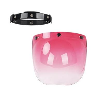 Imagem de Capacete de Motocicleta com Viseira Bolha - Aberto e Dobrável, 14