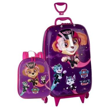 Imagem de Kit Mochila 3D Infantil Patrulha Canina Skye Mala Lancheira - Diplomat