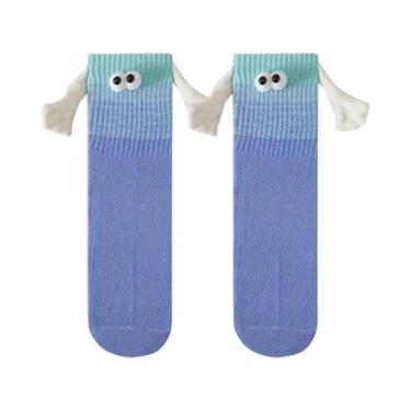 Imagem de Meias Magnéticas Coloridas Para Casais, Meias Divertidas De Designer, 