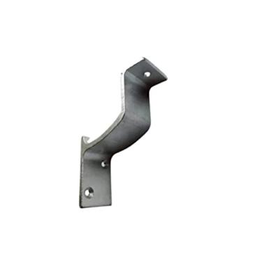 Imagem de Suporte Corrimao Alumínio Brilhante Chato Escada Parede KIT 2 PCS