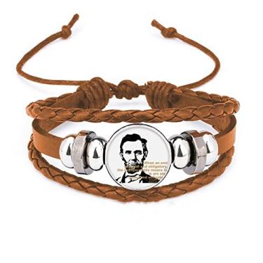 Imagem de un brand Pulseira de couro Presidente Igualdade dos Estados Unidos Ornamento de joias