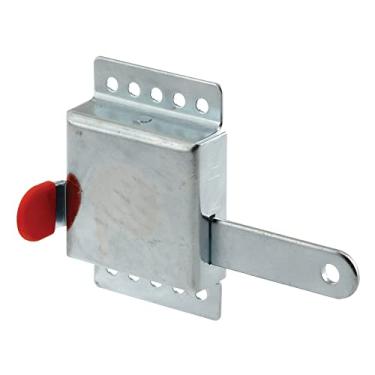 Imagem de Prime-Line Fechadura interna GD 52118 – Carcaça de aço galvanizado resistente, serve na maioria das portas de garagem, proteção extra como trava de segurança, 19 mm x 1/8 pol. (embalagem única)