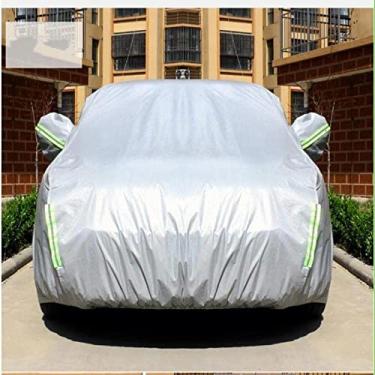 Imagem de GZBFTDH Capa automotiva à prova d'água para proteção externa para carros, Suv Mpv, acessórios universais, proteção contra raios UV, proteção contra arranhões, poeira, resistente ao calor, resistente (2S 380 * 150 * 160)