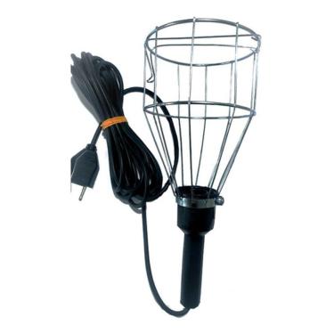 Imagem de Pendente Luz Gaiola Arame 17x12 P/ Lâmp. Diversas Fio 10mts