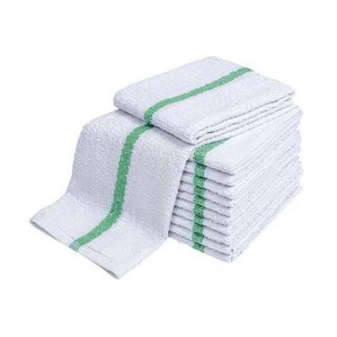 Imagem de Atlas Blue Stripe Bar Mops 16x19 Toalhas totalmente felpudas Brancas 100% Algodão 28Oz Ecológica com pano de lavagem esportivo gratuito, Green Stripes, 12, 12