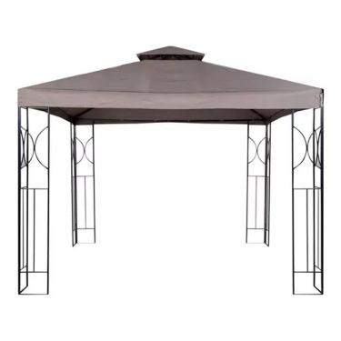 Imagem de Gazebo Pergolado 300x300cm Metal E Poliester Jardim Premium