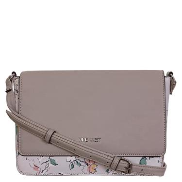 Imagem de Nine West Calandra Mini Flap Crossbody Light Dove Floral Tamanho Único, Pomba clara floral, One Size