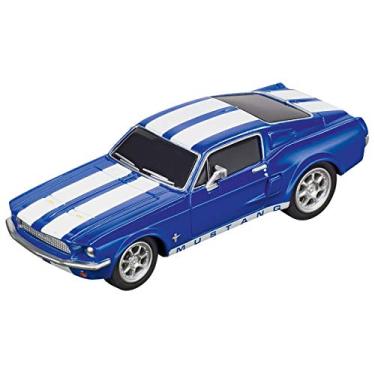 Imagem de Carrera 64146 Ford Mustang '67 Racing Blue GO!!! Analog Slot Car Racing Vehicle 1:43 Scale