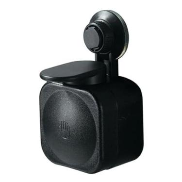 Imagem de Dispensador de sabão com ventosa montado na parede ABS à prova d'água para banheiro e cozinha shampoo (preto)