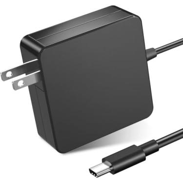 Imagem de Adaptador de alimentação de carregador USB C de 65W, compatível com 61W, 45W, 30W, 12W, para MacBook Pro, Chromebook, HP, Dell, Lenovo e qualquer laptop ou smartphone com tipo C