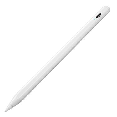 Imagem de Caneta Stylus para iPad A16, carregamento rápido, para iPad A16/11ª/10ª/9ª/8ª geração, compatível com Apple Pencil 2ª geração, rejeição da palma e inclinação sensível para desenho, escrita e anotações