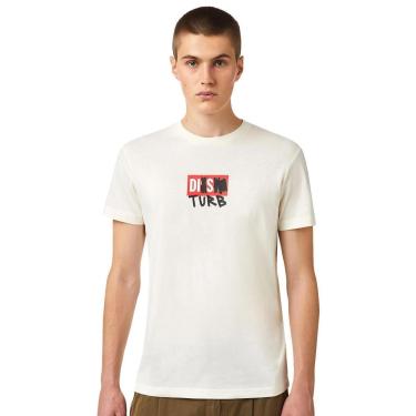 Imagem de Camiseta Diesel Masculina T-Diegos-B10 Disturb Branca-Masculino