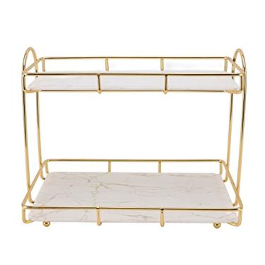 Imagem de Prateleira de Armazenamento de Cosméticos de 2 Camadas para Perfumados, Piso para Perfume, Organizador de Banheiro de 2 Camadas, Unidades de Prateleira de pé