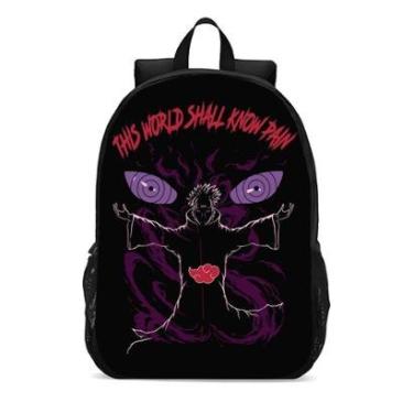 Imagem de Mochila Escolar Infanto Juvenil Anime Naruto Pain Novidades 0406-Unissex