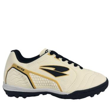 Imagem de Chuteira Dray Topfly Infantil Society Creme-Unissex