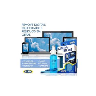 Imagem de Limpa Telas Start 120ml + Pano Microfibra