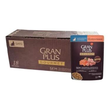 Imagem de Ração Úmida Gato Castrado Gourmet Salmão Frang 18un Granplus