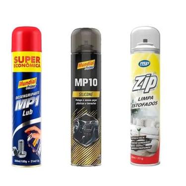 Imagem de Limpa Estofados + Desengripante + Silicone Spray Mundial Prime
