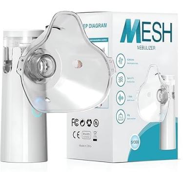 Imagem de Nebulizador Inalador Portátil Adulto e Criança Recarregável Mesh Silencioso Ultrassônico Tratamento Respiratório Adulto Infantil Sem Fio Recarregável USB Compacto