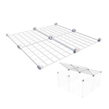 Imagem de Teto ou Fundo para Cercado Aramado Pet 60x60cm com Telas e Conectivos 