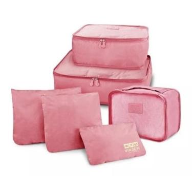 Imagem de Organizador De Mala 6 Peças Para Viagem Necessaire Jacki - Jacki Desig