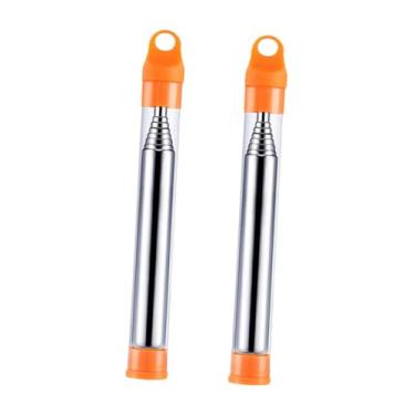 Imagem de Ioensy Ferramenta de de fogo Soprador de lareira Ferramenta para ambientes internos e externos Soprador de fogo de chaminé Fogueira Churrasqueira Pesca, Laranja