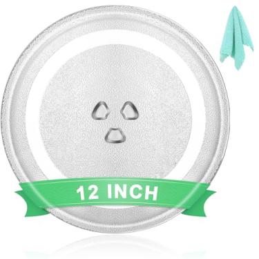 Imagem de Toca-discos de vidro de substituição de placa de micro-ondas universal de 30,5 cm | Serve para LG, GE, Panasonic, Frigidaire, Farberware e mais