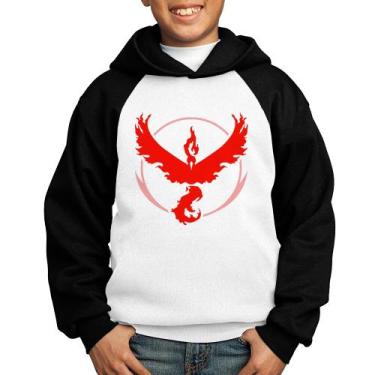 Imagem de Moletom Infantil Team Valor - Foca na Moda, Branco, Preto, 14