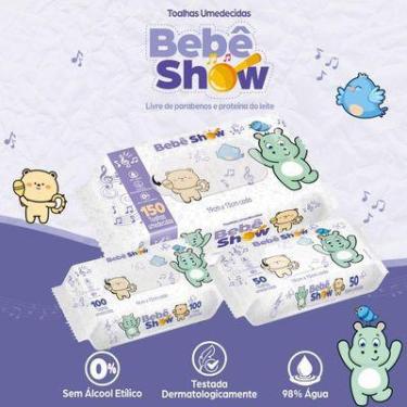Imagem de Toalhas Umedecidas Bebe Show Kit C06 Unid 50 300 UNid