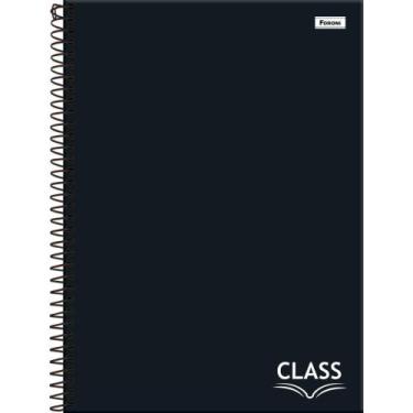 Imagem de Caderno 10X1 Capa Dura CLASS Preto 160 Folhas Pacote com 04 - Foroni