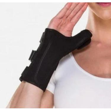 Imagem de Tala Para Punho E Polegar curta Esquerda C612 Chantal, P, PRETO