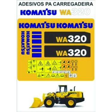 Imagem de Adesivos Pá Carregadeira Komatsu WA320 - MJS