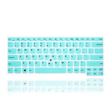 Imagem de MMDW Capa de silicone para teclado Lenovo ThinkPad L390 L460 L470 L480 35.6 cm, Thinkpad T460(s) T470(s) T480(s) T490/S T495(S), ThinkPad 35.6 cm E480 E485 E490 E475 E470 E470 c, ThinkPad P1 Gen 2,