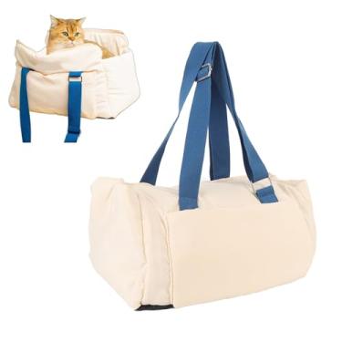 Imagem de Assento de Carro para Cachorro, Assento Impulsionador de Cachorro Com Console Central, Cama Macia para Transporte de Carro para Animais de Estimação para Gatos e Cães