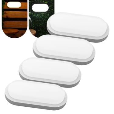 Imagem de Kit 4 Arandela Tartaruga Led 20w Externo Interno Bivolt (Branco Quente)