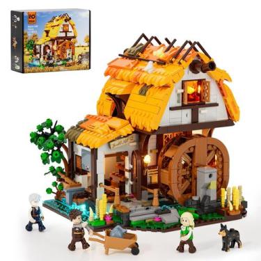 Imagem de Conjunto de Tijolos de Construção Medieval FUNWHOLE - Moinho d'Água co