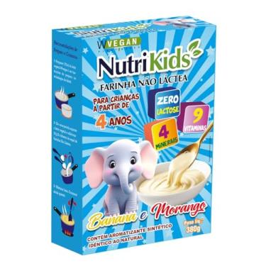 Imagem de NutriKids Farinha Lactea 380g WVegan Sabor Banana e Morango
