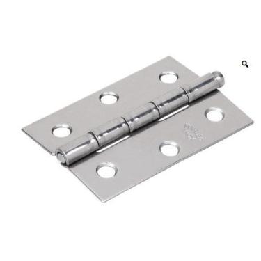 Imagem de Dobradiça Inox Pino Solto 3.1/2 Cartela 3Pç 88X55  - Mahler