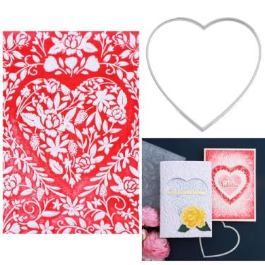 Imagem de Briartw Pasta de gravação 3D Love Garden com matrizes de corte coordenadas - designs texturizados profundos para fazer cartões, álbuns de recortes e artesanato em papel - compatível com a maioria das